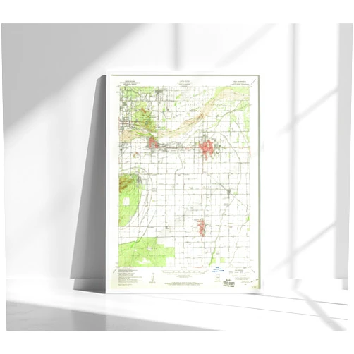 MG Global Wrapped Gift | Historical Poster of Old Mesa 1952 Gila River Indian Reservation Tempe Scottsdale Guadulupe Chandler Arizona | 11x17 12x18 16x24 24x36 Unframed Print Wall Art | Vintage Decor