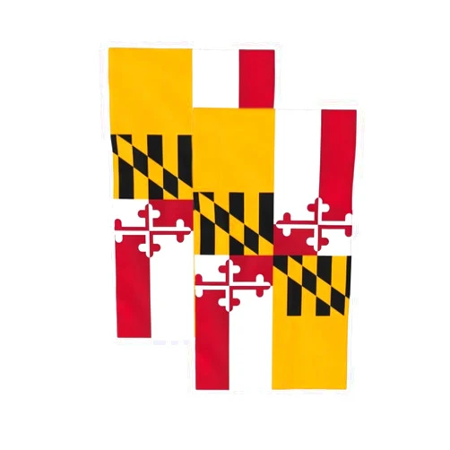 Begarm Hand Towels Maryland Flag Fingertip Towels Set of 2 Soft Guest Face Towel Bathroom Decorations Thin Kitchen Tea Dish Towels 14.5