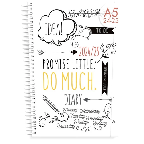 Burde Doodle Academic Planner 2024-2025 | July 2024 - August 2025 | Weekly & Monthly Planner | Space for Creativity & Coloring | Planner stickers included | 120gsm paper