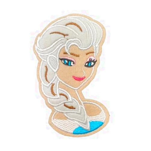 CraftyID Cute Princess Fabric Embroidered Iron/Sew on Patch, 2.3 x 4 inches