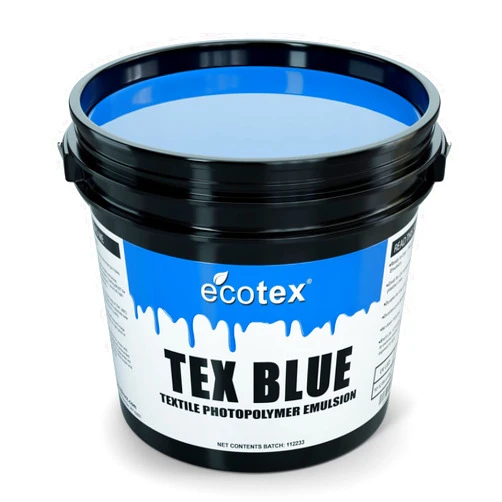 Screen Print Direct Ecotex® Tex-Blue Screen Printing Emulsion (Quart - 32oz.) Pre-Sensitized Photo Emulsion for Silk Screens and Fabric - For Screen Printing Plastisol Inks, Pure Photopolymer Screen Printing Supplies