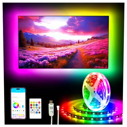 DAYBETTER 16.4 FT LED Lights for Bedroom, LED Strip Lights RGB 5050 Color Changing with App Control Remote, Color Changing Music Sync LED Strip for Bedroom,Gaming Living Room, Home Decoration