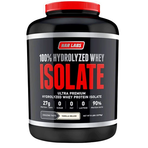NAR LABS Hydrolyzed Whey Protein Isolate 5 lbs (Vanilla Deluxe)