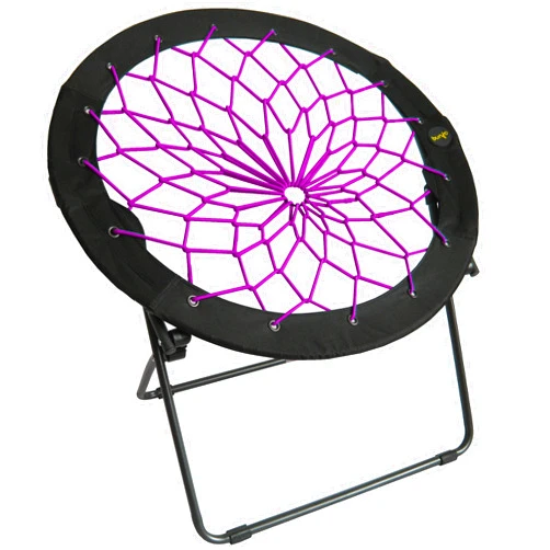 Zenithen Limited Bunjo Bungee Dish Chair for Dorms, Living Rooms, and Bedrooms (Pack of 1, Plum)