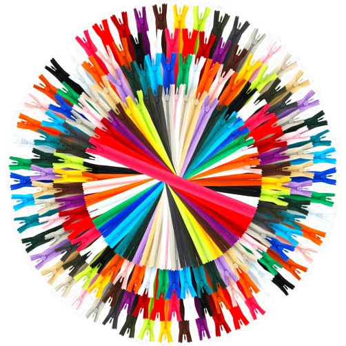 WILLBOND 200 Pieces Nylon Invisible Zippers Colorful Sewing Invisible Zippers for Clothes Sewing Crafts, 6 Inch, 8 Inch, 14 Inch, 18 Inch, Hidden Zippers in 25 Assorted Colors