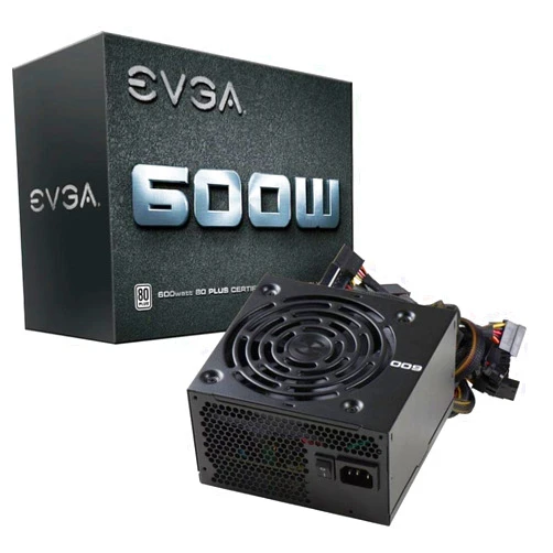 EVGA 600W 80 Plus Certified 100-W1-0600-K1 Power Supply, 600W