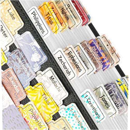 GBYMIUY Bible Tabs, 80 Laminated Bible Book Tabs, Bible Journaling Supplies, Bible Tabs for Women & Men Study Bible, Personalized Bible Index Tabs, Quick Reference, Easy to Read (Classical)