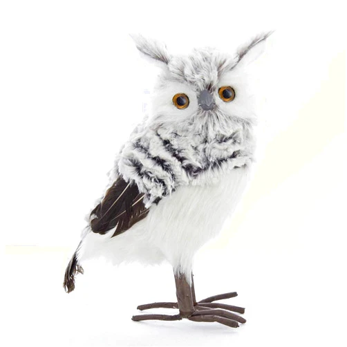 Kurt S. Adler Kurt Adler Owl, 10-Inch, Gray/White