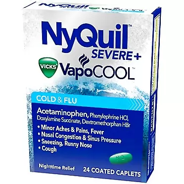 NyQuil Severe Cold & Flu Caplets - 24 Count [Health and Beauty]