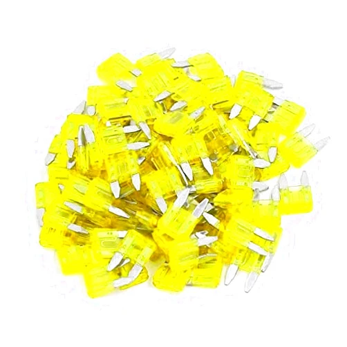 JESUNK 100 Pack Auto Fuses 20 AMP APM/ATM 32V Mini Blade Style Fuses 20A Short Circuit Protection Car Fuse (20 AMP))