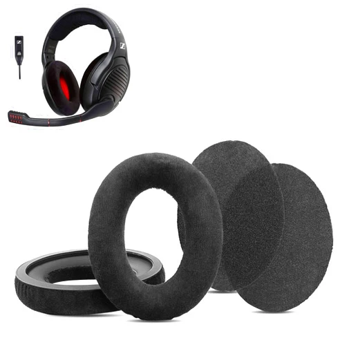 HTINDUSTRY Earpads Replacement Cushion Compatible with Sennheiser HZP41 HZP26 G4ME ONE Game One PC 363D PC 360 PC 373D Headsets Soft Ear Pads with Soft Fabric&High Density Foam
