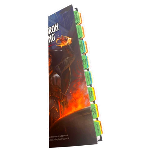 Bova Books Book Tabs for Dungeons & Dragons Tasha's Cauldron of Everything (D&D Rules Expansion). Laminated, Durable, Color-Coded Repositionable Tabs (Book not Inlcluded)