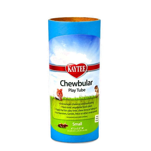 Kaytee Chewbular Play Tube for Pet Hamsters, Gerbils and Mice, Small