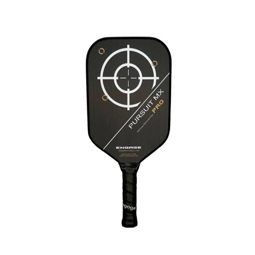 Engage Pickleball Engage Pursuit Pro MX Pickleball Paddle – Elongated Shape, Raw T700 Toray Carbon Fiber Face, 13mm Control Pro “Black” Core, Vortex Barrier Edge Technology Limits Vibration