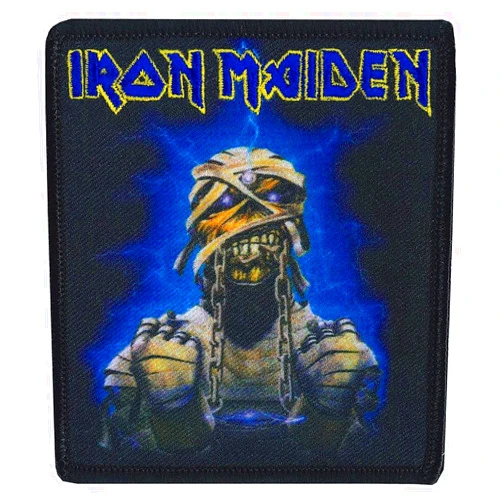 C&D Visionary Iron Maiden Mummy Lightning Patch, Black, Blue