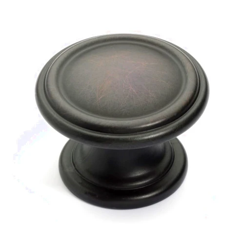 Dynasty Hardware K-8038-S-10B Two Ring Cabinet Knob, Oil Rubbed Bronze, 25 Pack