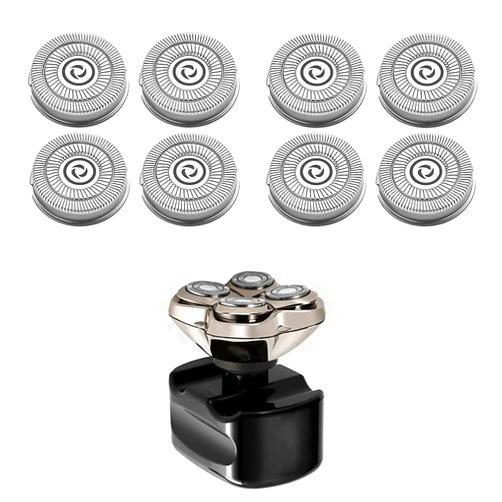 Norspor Shaver Head Replacement Blades compatible with Skull Shaver Pitbull Gold PRO Shaver Replacement Blade 4 Head-8 Pack