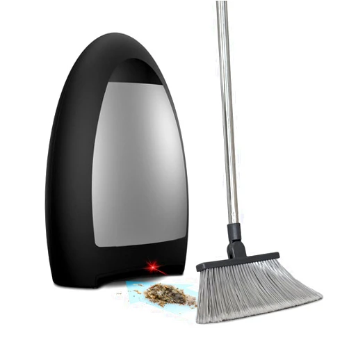 EYE-VAC EyeVac Home Touchless Vacuum Automatic Dustpan - Great for Sweeping Pet Hair Food Dirt Kitchen - Ultra Fast & Powerful, No More Bending Down, Bagless, Corded, Automatic Sensor, 1000 Watt (Matte Black)