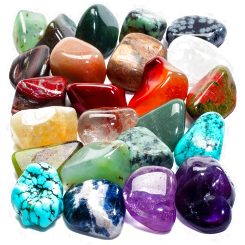 KALIFANO Bulk Tumbled Stones (1,000+ Carats) Random Assortment of Polished High Energy Reiki Crystals (Includes Rose Quartz, Howlite Turquoise, Fluorite etc.) - Piedras Caidas with Healing Properties
