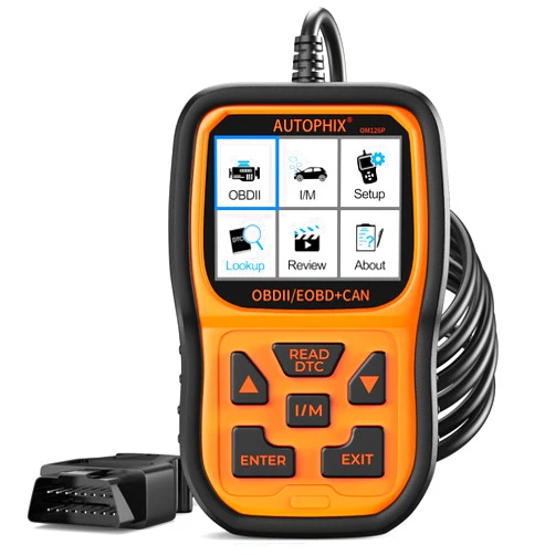 AUTOPHIX OM126P+ OBD2 Scanner, Vehicle Code Reader for Check Engine Light, Car Scanner for Automotive Diagnostic, Live Data, Read & Clear Fault Code for All Cars After 1996