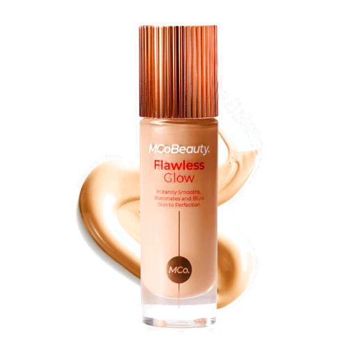 MCoBeauty Flawless Glow Luminous Skin Filter - 3 Light - 4-in-1 Luminous Primer, Foundation Booster & Liquid Highlighter with Squalane - Radiant Glow Complexion Perfector Face Makeup