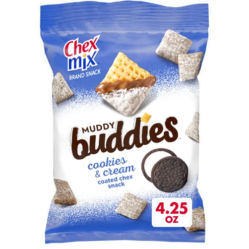Chex Mix Muddy Buddies Cookies and Cream 4.25 oz (Pack of 7)