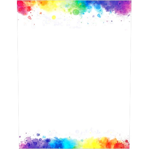 Great Papers! Stationery Letterhead, Rainbow Burst, 8.5