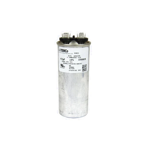 TEMCo Industrial TEMCo 40 uf/MFD 370 VAC Volts Round Run Capacitor 50/60 Hz AC Electric - Lot -1 (Optional uf/MFD, Voltage and Lot Quantities Available)