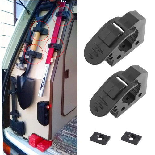 SSNNUU 2PCS Quick Release Clamps,Adjustable Shovel Mount for Roof Rack from 1