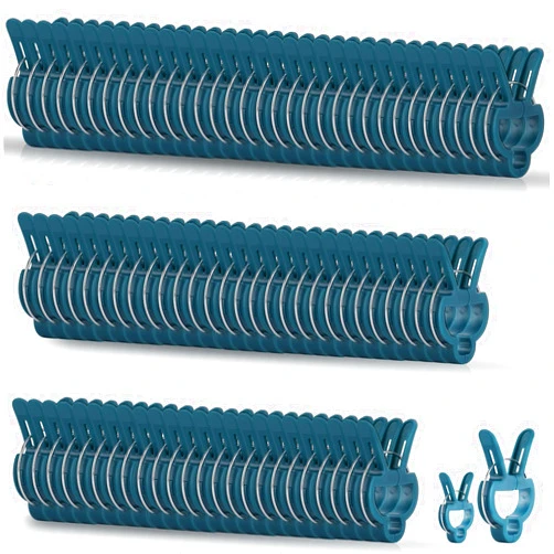 PERSZEN Plant Support Clips, 120 PCS Gentle Flower Plant Clamps for Supporting Vine Climbing Plants, Gardening Lever Loop Gripper Clips Help Stems Vines Grow Straight Upright, 2 Sizes in one Pack