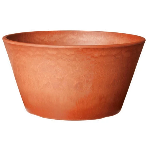 Arcadia PSW Pot TD25TC Collection Shallow Bulb Pan Planter for Succulents, Bonsai, Fairy Gardens, Herbs, 10-inch, Terra Cotta Color