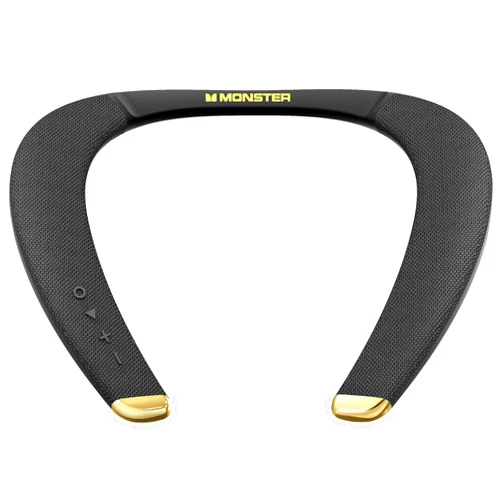 Monster Boomerang Petite Neckband Bluetooth Speakers, Neck Speaker with 15H Playtime, aptX High Fidelity 3D Stereo Sound, Low Latency, Built-in Mic, IPX5 Waterproof Wearable for Home Outdoor