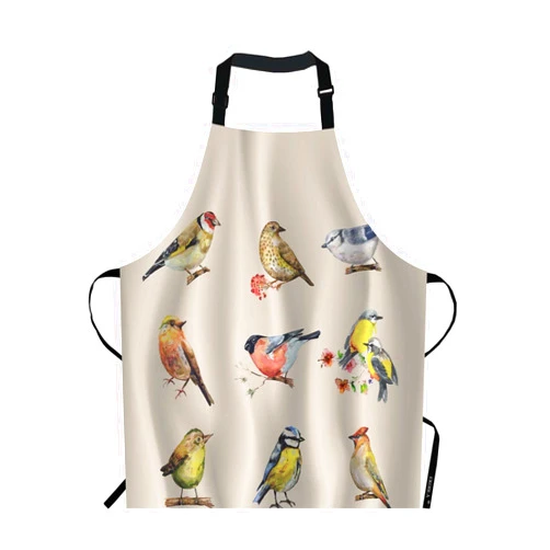 EKOBLA Birds Aprons Watercolor Painting Flower Animal Adjustable Apron 27x31Inch