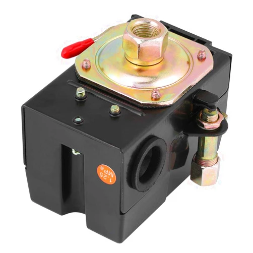 Akozon Air Compressor Pressure Switch, 135-175PSI Single Port Heavy Duty Pump Pressure Switch, 240V 26 Amp Replacement Control for Air Compressor, Air Pressure Switch, Air-Pump Pressure Switch