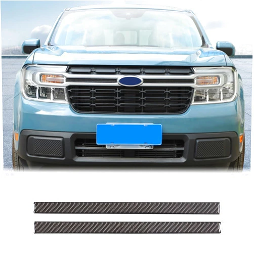 Aunginsy Car Front Bumper Grille Cover Compatible with Ford Maverick 2022-2024 Truck Front Grille Inserts Trim Cover Car Front Face Badge Side Strip Front Grill Clip-in Grille Guard Cover Accessories
