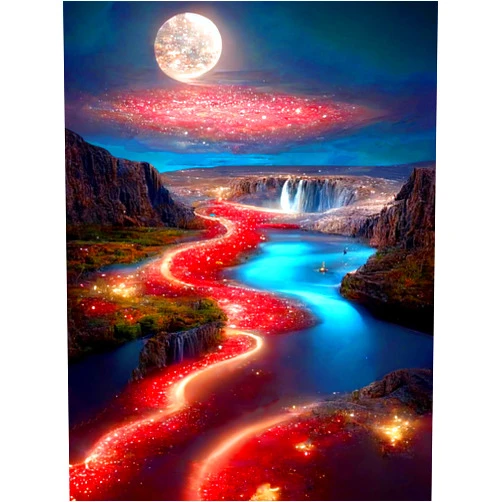 generic Moonlight Beach Diamond Painting Kits for Adults, 5D Seaside Moon Diamond Art Kits for Beginners, DIY Full Drill Paint with Diamond, Home Wall Decor 12 x 16 in, B11277