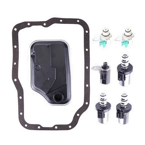 Aublinto 4F27E Transmission Shift Solenoid Kit,Aublinto Transmission Shift Solenoid Filter Service Kit Compatible for 2000-2014 Focus;1999-2003 Protege;2019 3 GS Sedan 4-Door;Focus Transit Connect