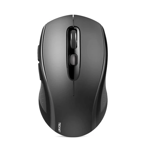 TECKNET Bluetooth Mouse, 4000DPI Wireless Mouse Bluetooth for Laptop 2-in-1(BT 5.0/3.0+2.4Ghz) Computer Mouse, Portable PC Mouse Wireless with USB Receiver for Mac, Compatible with MacBook Chromebook