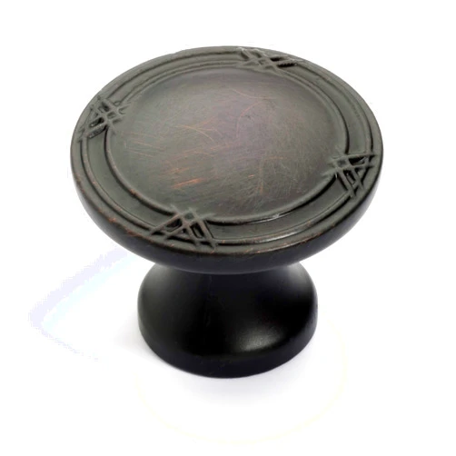 Dynasty Hardware K-4001-10B-25PK Ribbon and Reed Cabinet Hardware Knob, Oil Rubbed Bronze, 25-Pack