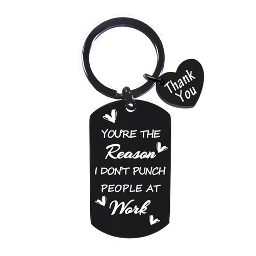 BESPMOSP Funny Gifts for Work Bestie Coworker Gifts Funny Coworker Keychain Thank You Gifts for Boss Lady Office Friends Female Colleagues Birthday Retirement Appreciation Gifts Leaving Gifts Goodbye Gifts