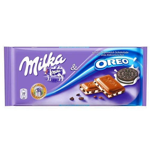 Milka Oreo Alpine Milk Chocolate, 3.5 (Pack of 5)
