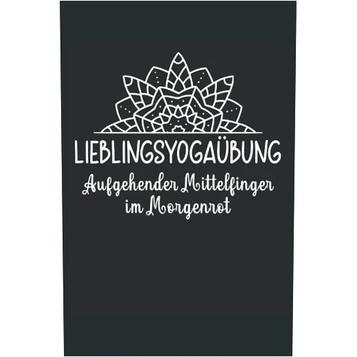 German Edition by Suche Organiqed (Author) Aufgehender Mittelfinger im Morgenrot Yoga Mandala Meditation Spruch Zen: NOTIZBUCH - Lustig Yoga Trainingsplan Kurs Geschenk, Geschenkidee - A5 (6x9) ... Geburtstag, Lustig, Süß (German Edition)