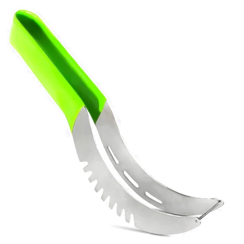 BURIUS Stainless Watermelon Cutter Slicer Tool - Fruit Cutter Slicer Watermelon Slicer Cutter Tool Pineapple Cutter - Stainless Steel Watermelon Slicer