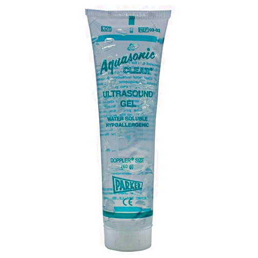 Parker Labs Pack of 4 Aquasonic Clear Ultrasound Gel, 60g Tube, Each, Brend Parker Labs