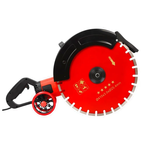 Rosyouth Electric Concrete Saw, 16 in, 4000W Concrete Cutter Saw with 6.5 in Cutting Depth, Electric Wet Disk Saw Cutter Includes Water Line, Pump and Blade for Stone, Brick, Porcelain, Concrete