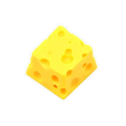 Vogast Handmade Resin Keycap for MX h Mechanical Keyboard ESC for Key Chesse Cake Individuality for Key Yellow