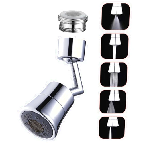 TXYGZ Faucet Extender Faucet Sprayer Attachment for Kitchen Sink, 5 Flow Mode Faucet Aerator 720 Degree Rotatable Anti-Splash Sink Sprayer Kitchen Faucet Head Replacement