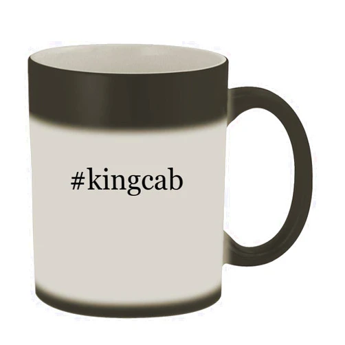 Knick Knack Gifts #kingcab - 11oz Hashtag Magic Color Changing Mug, Matte Black