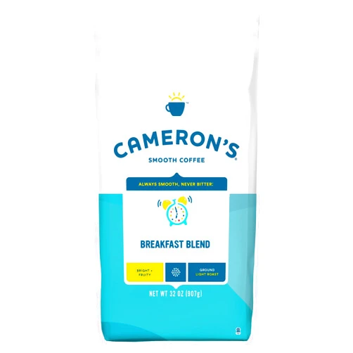 Cameron's Coffee Roasted Ground Coffee Bag, Breakfast Blend, 32 Ounce, (Pack of 1)