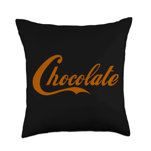 CUTE BROWN MILK CHOCOLATE RUBOLD COLLECTION Cute Brown Milk Chocolate Designed Throw Pillow, 18x18, Multicolor